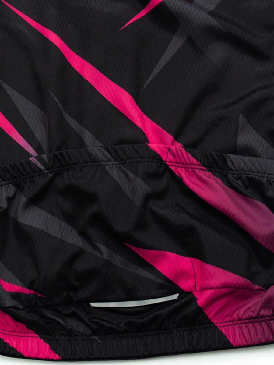 Camisa de Ciclismo Feminina Neon Pink Pro