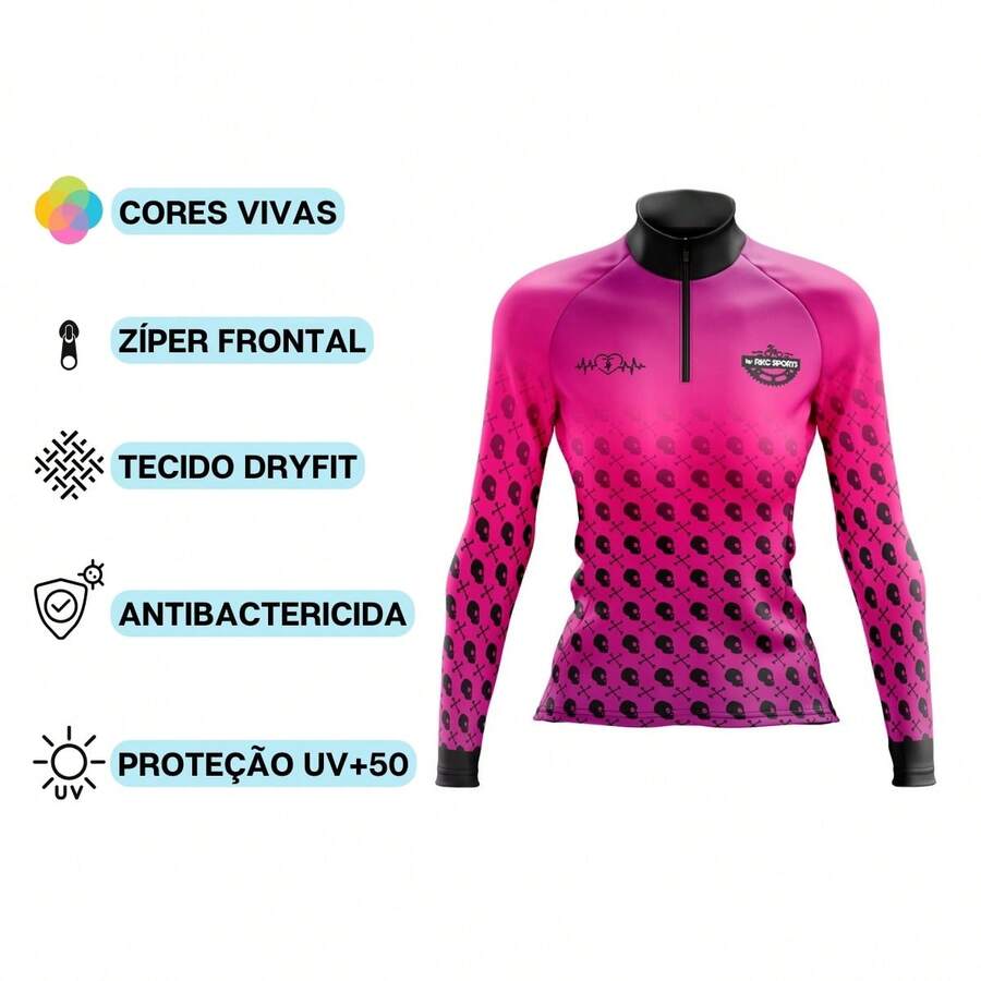 Caveira Rosa UV+50