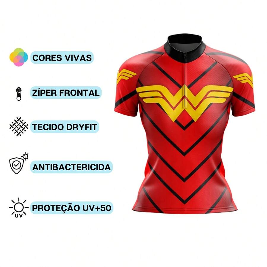 Camisa de Ciclismo Feminina Wonder Ride