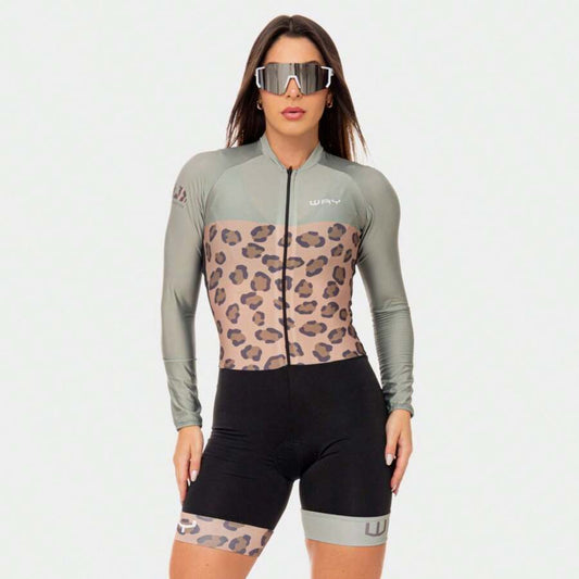 Macaquinho de Ciclismo Feminino Pro Long Ride UV