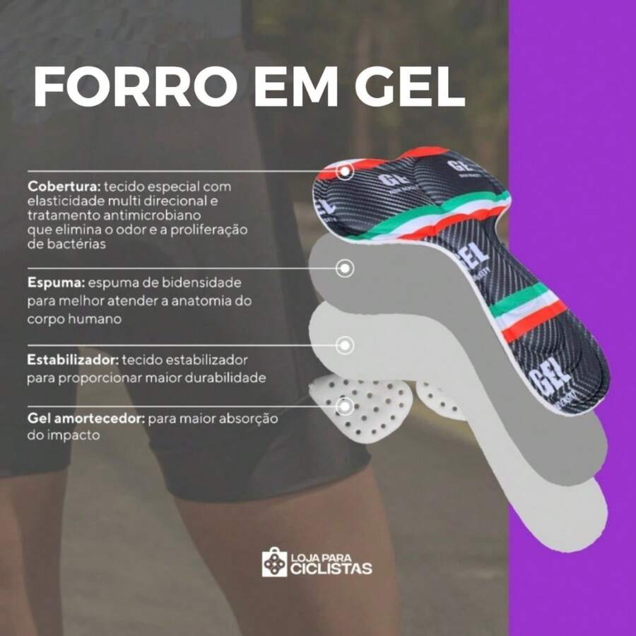 Macaquinho de Ciclismo Feminino Pro Long Ride UV